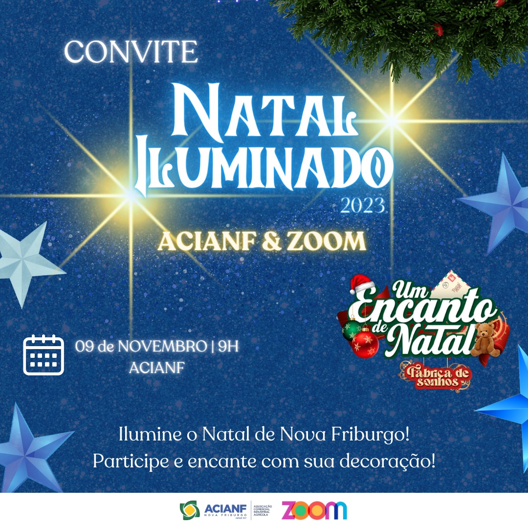 ACIANF e ZOOM convidam para lançamento do concurso “Natal Iluminado”